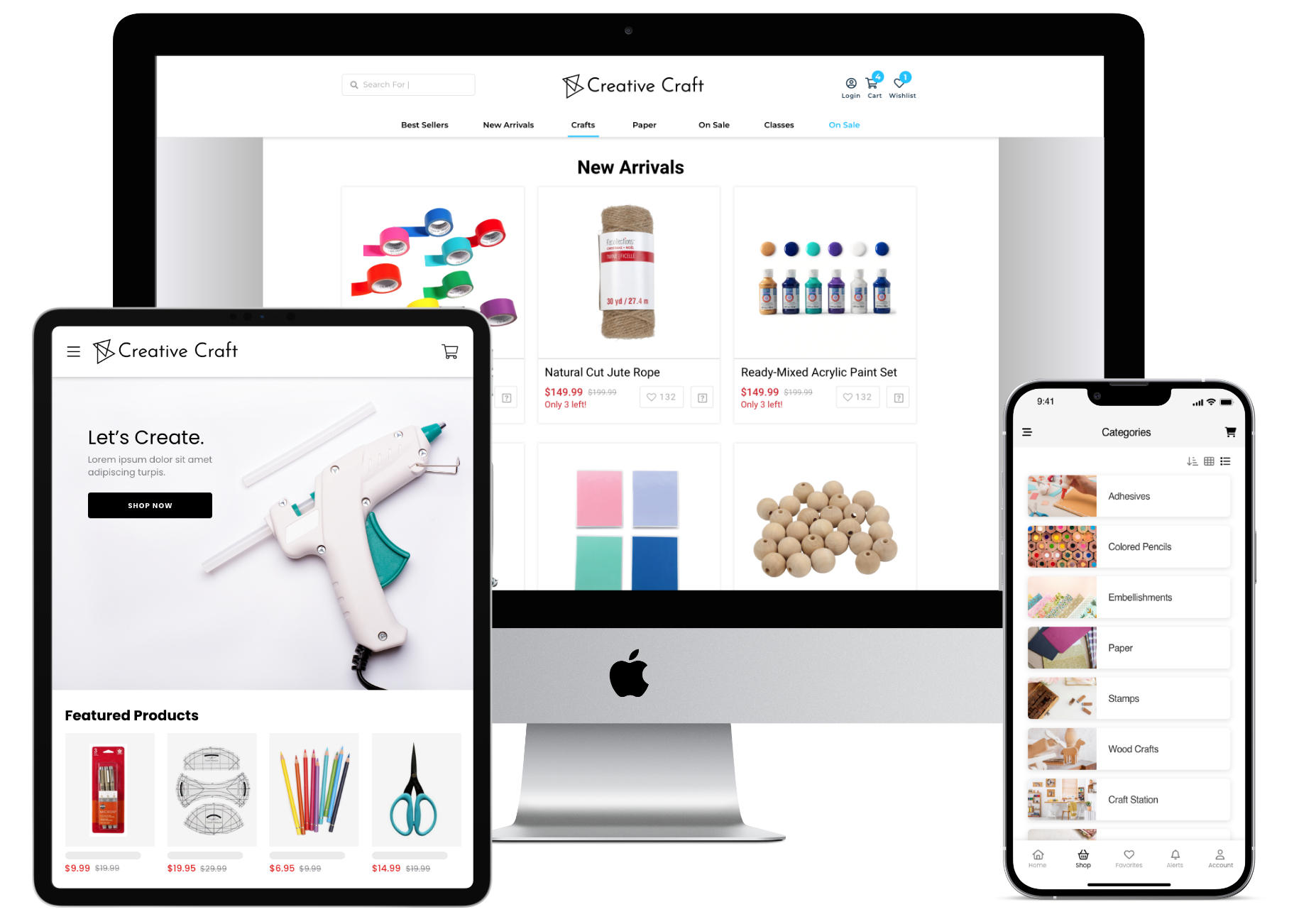 Creative-Craft—eCommerce-Devices