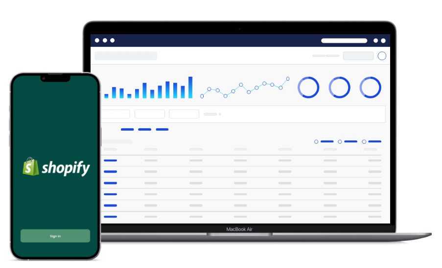Shopify iPhone lap